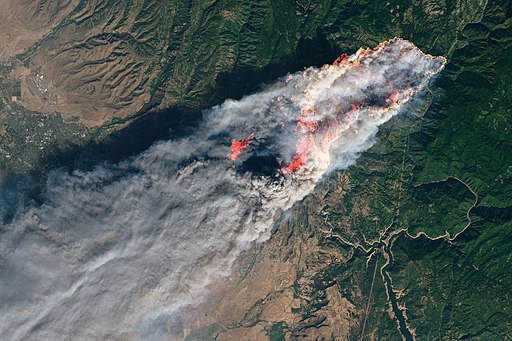 Lansat photo of Camp Fire