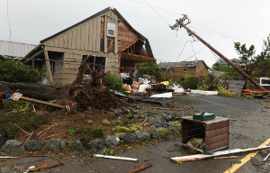 Tornado damage in Manzanita